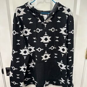 On the BYAS Black and White Hoodie